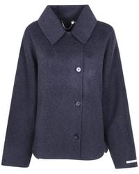 GIOVANNI PARIS - Pascale Spread-Collar Button-Up Jacket - Lyst