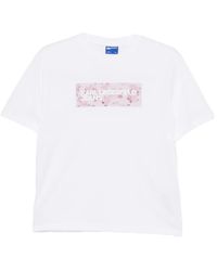 KARL LAGERFELD - Floral-Print Logo-Print T-Shirt - Lyst