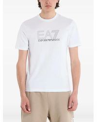 EA7 - T-Shirt À Logo Imprimé - Lyst