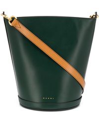 Marni Strukturierte Beuteltasche - Grün