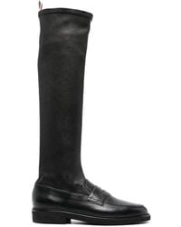 Thom Browne - Penny Loafer Knee-High Boots - Lyst