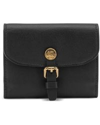 Etro - Small Pony Buckle-Detail Leather Wallet - Lyst