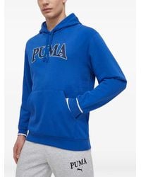 PUMA - Squad Logo-Print Hoodie - Lyst