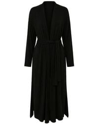 Another Tomorrow - Robe Longue Ceinturée - Lyst