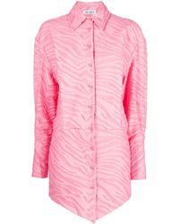 The Attico - Hemdkleid Mit Zebramuster - Lyst