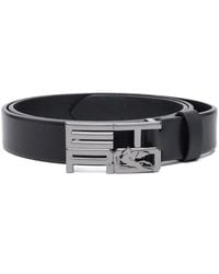 Etro - Logo-Buckle Leather Belt - Lyst