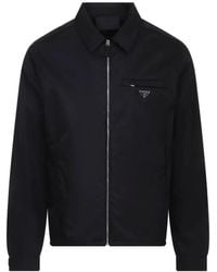 Prada - Re-Nylon Logo-Plaque Jacket - Lyst
