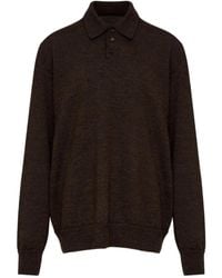 Maison Margiela - Suede Patch Polo Shirt - Lyst