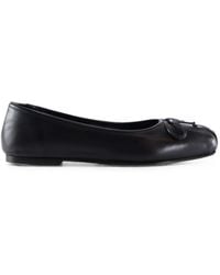 Notabene - Serena Bow-Detail Square-Toe Ballet Flats - Lyst
