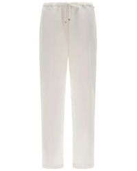 Herno - Linnen Broek - Lyst