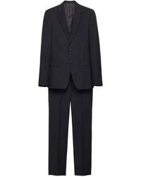 Prada - Single-Breasted Wool And Mohair Suit - Lyst