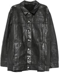 Rick Owens - Button-Up Denim Jacket - Lyst
