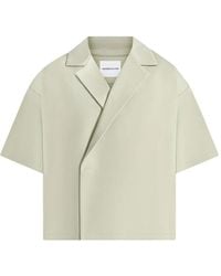 Manière De Voir - Abel Boxy Twill Double Breasted Shirt - Lyst