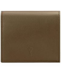 Ami Paris - Cowhide-Leather Bifold Wallet With Ami De Coeur - Lyst
