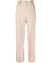 Loulou - Crystal-embellished Straight-leg Trousers - Lyst