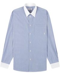 Sporty & Rich - Striped Collared Shirt - Lyst