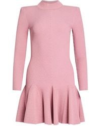 retroféte - Robe Courte Sydonie En Maille À Volants Sur L'Ourlet - Lyst