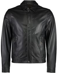Moorer - Zipped-pockets Leather Jacket - Lyst