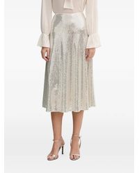Ouí - Sequin-Embellished Midi Skirt - Lyst