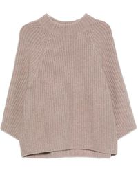 EMERSON RENALDI - Ribbed-Knit Raglan-Sleeve Sweater - Lyst