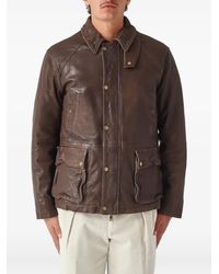 The Jack Leathers - Balmoral Leather Panelled Jacket - Lyst