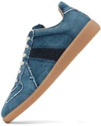 Maison Margiela - Replica Denim Sun-Faded Sneakers - Lyst