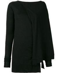 Rick Owens - Slim-fitted Asymmetric Sweater - Lyst