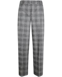 Peserico - Checkedl Trousers - Lyst