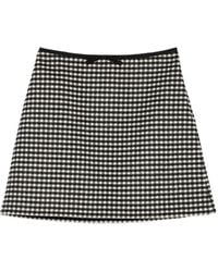 Valentino Garavani - Gingham Mini Skirt - Lyst