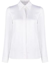 Michael Kors - Hansen Charmeuse Long-Sleeve Shirt - Lyst