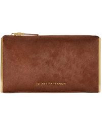 Elisabetta Franchi - Cowhide Clutch Bag - Lyst