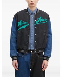 Aries - Chaqueta Vaquera Con Logo Bordado - Lyst