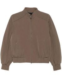 Rains - Logo-Patch Zip-Up Jacket - Lyst
