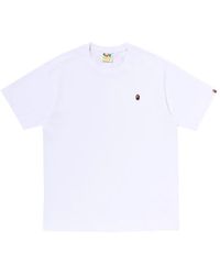 A Bathing Ape - One Point Embroidered T-Shirt - Lyst