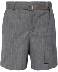 Sacai - Pinstripe-pattern Shorts - Lyst