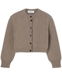 Rohe - Cropped Ribbed-Knit Cardigan - Lyst