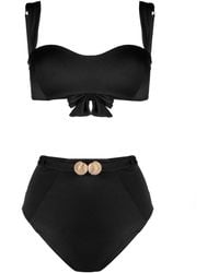 Noire Swimwear - Seashell Bandeau Bikini Set - Lyst