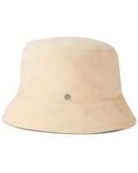 Maison Michel - Axel reversible leather bucket hat - Lyst