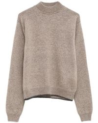 Jacquemus - Textured Crewneck Knit Sweater - Lyst