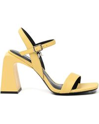 Karl Lagerfeld - Ankle-Strap Heeled Sandals - Lyst