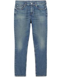 Burberry - Halbhohe Slim-Fit-Jeans - Lyst