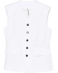 Liviana Conti - Button-Up Sleeveless Waistcoat - Lyst