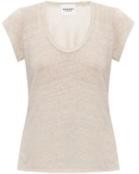 Isabel Marant - T-Shirt Con Scollo A V - Lyst