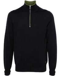Paul Smith - Merino-Wool Half-Zip Sweater - Lyst