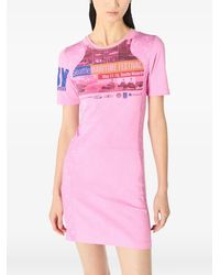 Marine Serre - Upcycled Jersey Fitted Mini Dress - Lyst