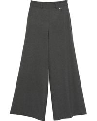Herno - Wide-Leg Trousers With High Waist - Lyst