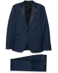 Tagliatore - Brooch-Detail Suit - Lyst