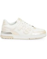 Philipp Plein - Crocodile-Effect Perforated-Toe Sneakers - Lyst