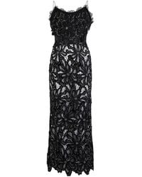 Roberto Cavalli - Lace-Embellished Maxi Dress - Lyst