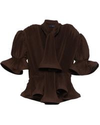 ROWEN ROSE - Pleated Blouse - Lyst